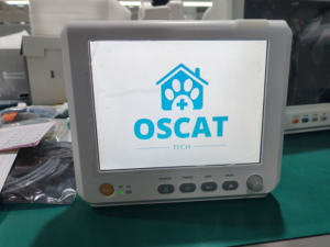 Moniteur <span class=keywords><strong>patient</strong></span> multiparamètre pour hôpital OSCAT VM9 Veterinary Equipment <span class=keywords><strong>ICU</strong></span> avec <span class=keywords><strong>ECG</strong></span>, SpO2, respiration et température du NIBP - Product Image 2