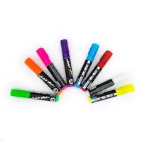 Caneta marcador de plástico para pessoas, canetas de giz líquidas indelineáveis