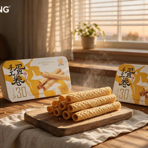 Wettbewerbsfähiger Preis Handgemachte Eierrollen Großhandel Fabrik Knusprige Eierrollen-Snacks Bestes Preis-Leistungs-Verhältnis Mengenrabatt Lange Haltbarkeit Lieferung - Product Image 1