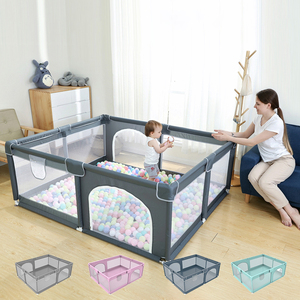 Bebe có thể gập lại & kết nối trong nhà Oxford playpen cho trẻ em & vật nuôi an toàn bé chơi sân để sử dụng ngoài trời - Product Image 1