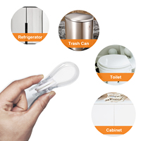 Gaixie 2 PCS Verrous de sécurité transparents pour armoires, barreaux de sécurité pour enfants pour placards de cuisine, portes et tiroirs adhésifs