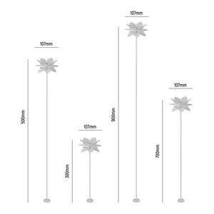 Светильник в форме цветка лотоса IP65 3000K с высоким индексом цветопередачи 90+ для наружного освещения садовых дорожек и газонов - Product Image 6