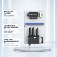 Kit Analisis Kualitas Air Multi-Parameter Terintegrasi yang Dipasang di Dinding dengan Sensor Digital dan Ruang Alir, Kustomisasi YG