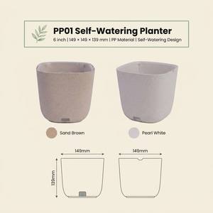 Pot de plante auto-arrosant à double couche avec trous d'aération des racines, pas d'arrosage quotidien pour les semis, les plantes fruitières et les plantes d'intérieur - Product Image 6