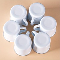 Senny Produits Personnalisés à Bas Prix en Gros Tasses à Expresso en Émail Perlé Tasses en Émail Vintage