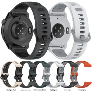 สายซิลิโคนเข้ากันได้กับ COROS <span class=keywords><strong>PACE</strong></span> 4, Realme Watch 5, <span class=keywords><strong>Xiaomi</strong></span> Watch 5 สายนาฬิกาแบบนุ่มสำหรับนาฬิกาอัจฉริยะ - Product Image 3