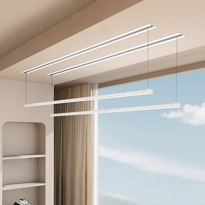 Hidden balcony home remote control lifting LED <b>lighting</b> voice control intelligent electric drying rack - Product Image 2