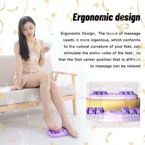 Meridiaan Spier Relaxatie Voet Acupressure Punt Ontspannen Reliëf Plantaire Acupoint Magnetische Kralen Voet Massage Roller Tools - Product Image 6