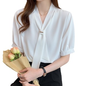 À <span class=keywords><strong>la</strong></span> <span class=keywords><strong>mode</strong></span> Nouvelle Arrivée Professionnel Workwear Chemise Femmes Chinois Élégant <span class=keywords><strong>D</strong></span>'été Tops et Blouses À <span class=keywords><strong>La</strong></span> <span class=keywords><strong>Mode</strong></span> - Product Image 3