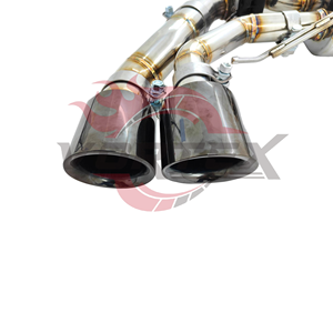 Système d'échappement Catback à valve en acier inoxydable poli miroir Vortex pour F97 X3M F98 X4M S58 3.0T avec tube intermédiaire simple résonné - Product Image 6