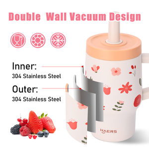 แก้วน้ำสแตนเลสสองชั้นแบบมีโลโก้สั่งทำ น่ารัก ปลอดสาร BPA - Product Image 4