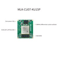 Placa Base MILIANKE MLK-CU07-KU15P XCKU15P Serie Kintex UltraScale+ 4GB DDR4 256Mbit FLASH Linux Ubuntu Debian 0.85V
