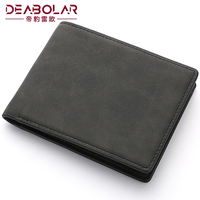 Nouveau Portefeuille Court Homme Tendance avec Pince à Billets, Portefeuille Rétro Givré Multi-cartes, Vente en Gros
