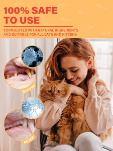 Dentifrice pour chat avec logo personnalisé, sans rinçage, avec brosse à <span class=keywords><strong>doigt</strong></span>, dentifrice pour animaux de compagnie - Product Image 4