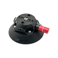 Support à ventouse robuste avec base CNC et plateforme de fixation multi-prises filetées pour caméra, usage automobile et industriel