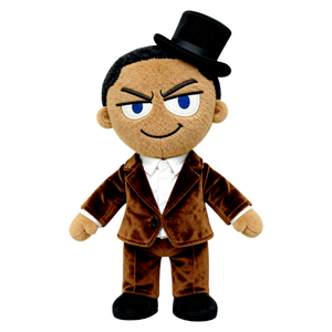 Suave y Adorable Juguete de Unicornio con Cuernos de Arcoíris, Animal de Peluche con Sudadera Gris y Pantalones Cortos Negros - Product Image 5