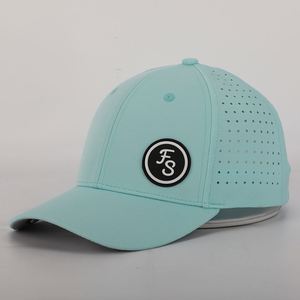 Gorra de Béisbol Deportiva Personalizada de PVC con Logotipo Cortado con Láser, Perforada, de Secado Rápido, Transpirable y Resistente al Agua - Product Image 2