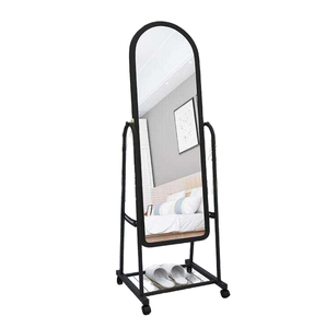 <span class=keywords><strong>Espejo</strong></span> de Pie Multifuncional, Moderno, de Metal, con Marco Móvil, Hecho a Mano, de Cuerpo Entero, Ecológico, Irrompible - Product Image 1