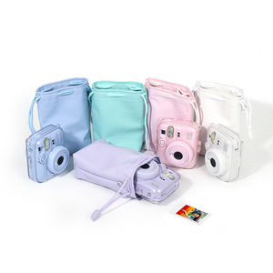 <span class=keywords><strong>Mini</strong></span> bolso bandolera de cuero PU para cámara, compatible con <span class=keywords><strong>Instax</strong></span> <span class=keywords><strong>Mini</strong></span> 13/12/11, resistente al agua y fácil de limpiar, bolso de viaje suave - Product Image 1