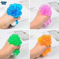 Mini jouet anti-stress en silicone ultra-doux en forme de grappe, perles à pincer, pour soulager l'anxiété, décoration de bureau, cadeau