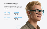 Lunettes intelligentes AI 8,0 millions de pixels, 4 Go de mémoire, traduction en temps réel, photo, vidéo, commande vocale et tactile, IP67, traducteur 8MP