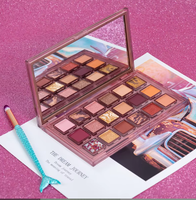 Palette de Fards à Paupières 18 Couleurs Hautement Pigmentées Maquillage en Gros, Meilleure Qualité, Scintillante, Logo Personnalisé, Marque Privée