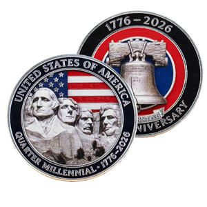 库存1776-2026年独立建国250周年纪念币秃头鹰拉什莫尔山纪念品金属工艺品 - Product Image 6
