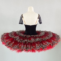 T0502 Competition Performance Wear Robes tutu rouges en vente Tutu de ballet classique