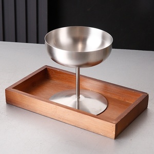 Bol à <span class=keywords><strong>glace</strong></span> en acier inoxydable avec pied, incassable, pour yaourt, salade, fruits, fête, mariage, verre à martini, coupe à dessert - Product Image 4