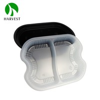 Série Harvest SP Double Layer - Bol alimentaire rond et boîte alimentaire rectangulaire 100% recyclables et écologiques