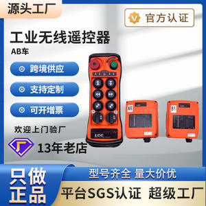 Télécommande industrielle sans fil LCC de Taïwan pour modèles de voiture AB, palan électrique et fonction grue aérienne - Product Image 5