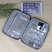 Multifonction Double Couches Travel Tech Data Cable Gadget Organizer Case Portable Digital Electronics Accessories Storage Bag
