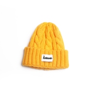 Vêtements de poupée pour poupées de 15 cm et 17 cm, accessoires, bonnet tricoté - Jaune