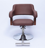 Equipo de Barbería para salón de belleza antiguo, bomba hidráulica marrón portátil, sillas de salón de peluquería usadas baratas, en venta