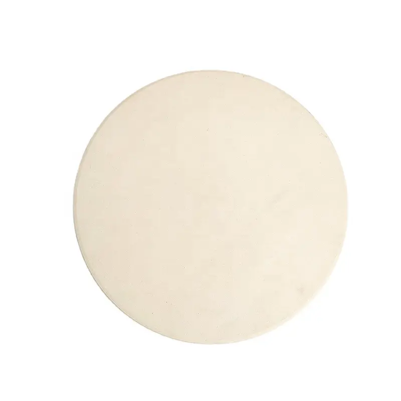 Wholesale 13 Inch 33cm Food Grade Refractory Baking Stone Ceramic Stone Round Cordierite Pizza Stone for Oven and Grill