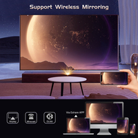 Projecteur portable Touyinger ET31 Pro prenant en charge la décodage 4K pour les films et les vidéos, intérieur et extérieur
