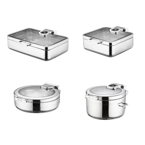 Премиальный набор для подогрева супов из нержавеющей стали SUS 304: роскошный гидравлический чефинг-дисплей с индукционной плитой для кейтеринга - Product Image 4