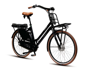 Vélo Cargo électrique de Style hollandais pour femmes 700x40c avec porte-bagages avant et arrière - Product Image 1