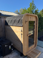 Sauna de jardin compact pour 2 personnes, idéal pour les familles ayant un petit espace de cour