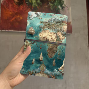 Bloc-notes A6 adapté aux notes d'observation culturelle des étudiants en anthropologie et aux journaux de sites archéologiques avec cartes d'oiseaux des navires - Product Image 3