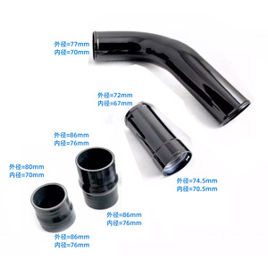 ท่ออินเตอร์คูลเลอร์ฟอร์ด 6.7L อลูมิเนียมอัลลอยด์สีดำแบบโค้งพร้อมแคลมป์สำหรับการอัพเกรดแบบดัดแปลง - Product Image 4
