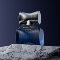 Flacon de parfum personnalisé de 50 ml, flacon de parfum en verre ambré de luxe avec bouchon unique
