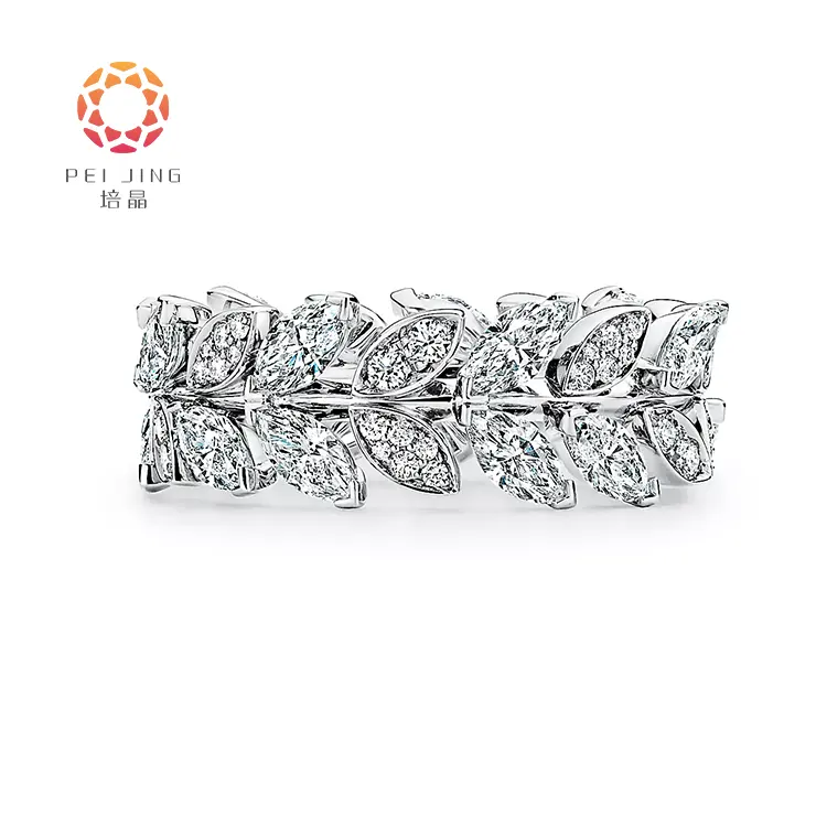 18k White Gold Diamond Ring Fine Jewelry Lab Diamond Ring Custom Solitaire Diamond Ring