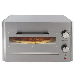 Ticari fırın ekipmanları Pizza pişirme fırını paslanmaz çelik CE elektrikli fırın küçük Pizza fırını