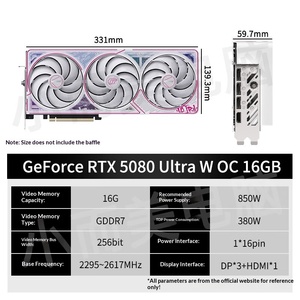 Nueva Tarjeta Gráfica para Juegos Igame Ultra W RTX 5080 16GB OC de 256 bits, Igame Ultra W RTX 5080 16GB OC GPU de Alta Potencia - Product Image 4