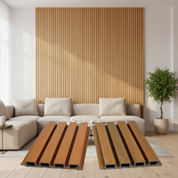 Panel de Pared WPC Cuadrado 3D Moderno Más Vendido para Apartamentos, Oficinas, Salas de Estar, Cocinas, Gimnasios - Insonorizado e Ignífugo
