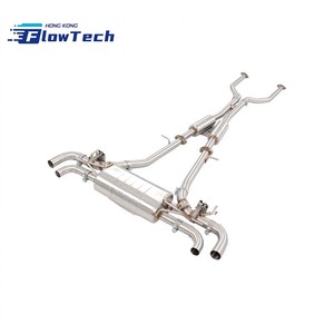 ระบบไอเสีย FlowTech T304 สแตนเลสสตีลประสิทธิภาพสูงแบบวาล์วทรอนิกส์สำหรับ Lexus LC500h 3.5L – ติดตั้งแบบ Direct Bolt-On - Product Image 5