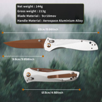 Couteau pliant Seven -Ten US Stock Benchmade BM710, expédition en 24h, livraison rapide, manche en aluminium CNC