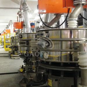 Mesin pengayak Vibro elektrik multi Rotari, layar penyaring industri getaran untuk granule karet - Product Image 4