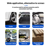 100 attaches-câbles autobloquantes en nylon de 90 mm de longueur pour câbles électriques, multi-usages, réparation automobile